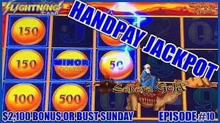HIGH LIMIT Lightning Link Sahara Gold HANDPAY JACKPOT ⋆ Slots ⋆️$12.50 Bonus Round Slot Machine Casi