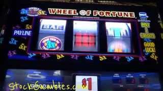 Slot * Jackpot * Wheel of Fortune Machine Slots Winner Progressive Win Cash Reno Nevada Siena Casino
