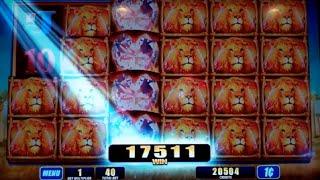 Bull Elephant Slot Machine Bonus + MEGA BIG Line Hit - 10 Free Games Win with 2 Wild Reels (#2)