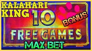 NEW SLOT! HIGH LIMIT Pink Panther Kalahari King  •️$25 MAX BET BONUS ROUND Slot Machine Casino