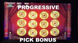 88 Fortunes live play at Max bet $8.88 with PICK BONUS Progressive win Slot Machine