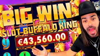 ROSHTEIN - EPIC MOMENTS | BIG WIN IN GAME SLOTS | HUGE WIN IN SLOT BUFFALO KING