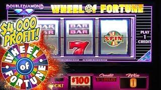 • UP $4,000! • Three Wheel Spin Bonuses at $100 a Spin! •| The Big Jackpot