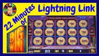 •22 Minutes of Lightning Link Slot Machine Wins•