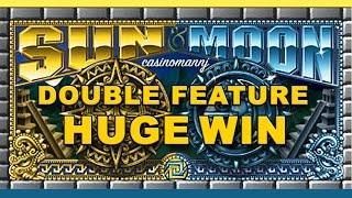 MAX! - Sun and Moon Slot **DOUBLE FEATURE** HUGE WIN!! - Slot Machine Bonus