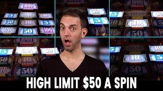 • HIGH LIMIT $50/Spin + • Double Top Dollar Slot Action & • • •