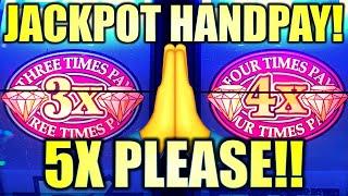 ⋆ Slots ⋆JACKPOT!!⋆ Slots ⋆ I STOPPED RECORDING AND THIS HIT!!  DOUBLE DIAMONDS 3X 4X 5X Slot Machine (IGT)