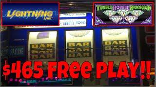 AMAZING RUN WITH $465 FREE PLAY • 22 MINUTES OF SLOT MACHINE POKIE WINS AT SAN MANUEL!!