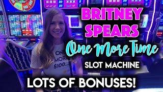 NEW! Britney Spears! One More Time! Slot Machine!! Wheel and Re-Spin BONUSES!!