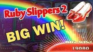BIG WIN!! +Glinda Bonus+ Ruby Slippers 2 Slot Machine Bonus Wizard of Oz slot machine by WMS
