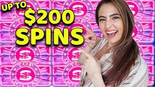 5 BONUS FEATURES on HIGH LIMIT TOP DOLLAR in LAS VEGAS! Up to $200/SPINS!!!