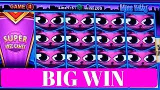 Miss Kitty Slot Machine Bonus •BIG WIN• SUPER FREE GAMES WON ! Wonder 4 Slot $8 Bet Bonus •BIG WIN•