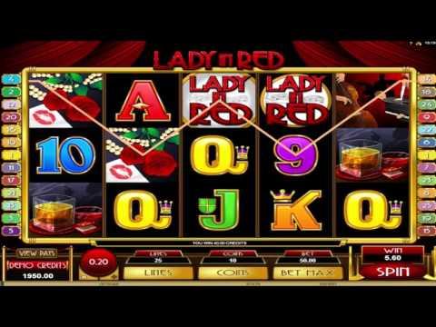 Free Lady In Red slot machine by Microgaming gameplay ★ SlotsUp