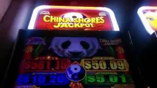 China Shores JACKPOT Slot Machine - Live Play & Big Win Bonus, First Video on Youtube