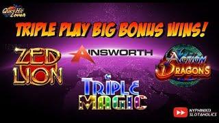 •︎ACTION DRAGONS•︎TRIPLE MAGIC•︎ZED LION Slot Bonus WINS