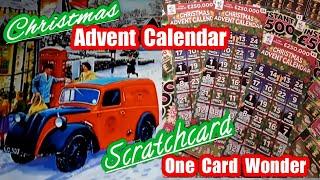 Scratchcard...Christmas Advent Calendar...One Card Wonder..game..#1
