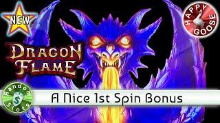 •️ New - Dragon Flame slot machine, First Spin Bonus