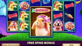 AWW-NIMALS Video Slot Casino Game with a SWEET DREAMS FREE SPIN BONUS