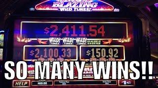 •So Many Wins!•25 Minutes of Blazing 7's Wild Times•Many Bonuses•Live Play/Slot Play•