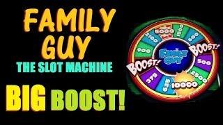 ★ BIG WIN & BIG BOOST!! Family Guy Slot Machine 2014 Bonus! ~IGT  (DProxima) ★