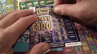 Big Thursday Scratchcard game..£40.00 of cards..Merry Millions.£20,000..Jewels..Monopoly.etc