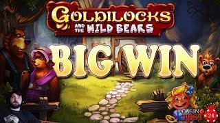 BIG WIN on Goldilocks and the Wild Bears Slot (Quickspin) - 1€ BET!