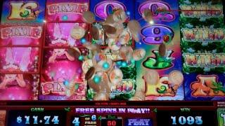Wild Pixies Slot Machine Bonus - 6 Free Games with Sticky Wild Stacks - Nice Win