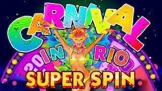 Carnival In Rio Super Spin Slot - NICE SESSION, ALL FEATURES!