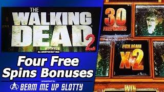 The Walking Dead 2 Slot - Four Free Spins Bonuses, Big Win Bonus