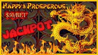 •HIGH LIMIT Dragon Link Happy & Prosperous HANDPAY JACKPOT • $50 BONUS ROUND Slot Machine Casino