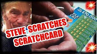 Steve scratches Scratchcard.....Then it goes Dark..mmmmmmMMM