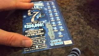 TURN $3 INTO $1 MILLION! NEW SAPPHIRE BLUE 7'S $5 ILLINOIS LOTTERY SCRATCH OFF