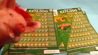 Scratchcard Game time....with piggy....5x ...275,000 pound cards