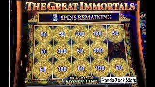 So many bonuses in this session of Money Link, The Great Immortals