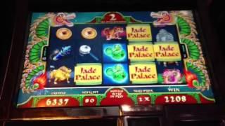 New Jade Palace-WMS slot machine line hit and bonus win
