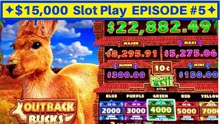 High Limit Mighty Cash Outback Bucks Slot Machine BONUS | EPISODE-5 | Live Slot Play w/NG Slot