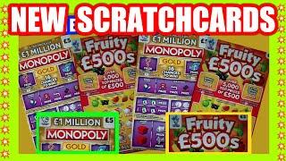 New Scratchcards..£1 MILLION MONOPOLY GOLD....&....FRUITY £500s..And other Scratchcards . mmmmmmMMM