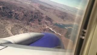 Time lapse video landing in Las Vegas at McCarran airport