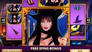 ELVIRA: THE WITCH'S BACK Video Slot Game with an ELVIRA'S MEGA FREE SPIN BONUS