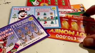 Lots of Scratchcards..MONOPOLY..FROSTY..SANTA..JEWEL..250,000 RAINBOW..and more
