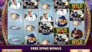 LIVING LARGE Video Slot Casino Game with a SKI CHALET GETAWAY FREE SPIN BONUS