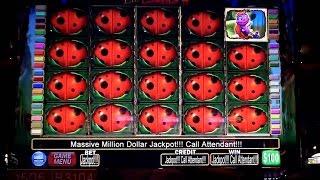 •Jackpot $1.4 Million• $100 Credit Slot Handpay Bonus Vegas High Roller Video Slots Ladybug • SiX Sl