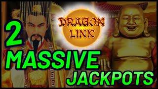 Dragon Link Happy Prosperous & Golden Century (2) MASSIVE HANDPAY JACKPOTS ~ $125 Bonus Slot Machine