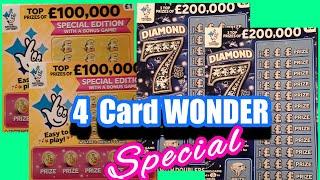 4 Card Wonder Game.Special......in our ..One Card Wonder Scratchcard Game