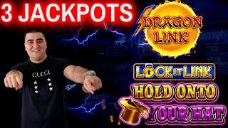 3 Handpay Jackpots On High Limit Slots - Gambling $10,000 In Las Vegas Casino