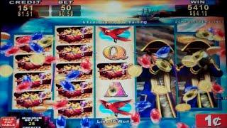 Treasure Voyage Slot Machine Bonus - 12 Free Games with Expanding Wilds - Big Win