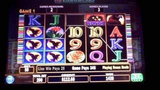 Golden Eagle 4 play slot machine bonus win at Parx Casino