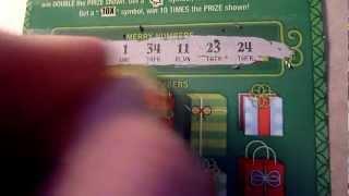 Illinois Lottery Merry Millionaire 20 Dollar $20 Instant Scratch off Ticket 2nd chance drawing