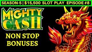 Mighty Cash Slot Machine NON STOP BONUSES - Great Session | Season-5 | EPISODE #8