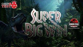 SUPER BIG WIN on Jurassic Park - Diliphosaurus - Microgaming Slot - 1,20€ BET!